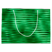 Folie met groene streep groot cadeauzakje (Achterkant)