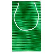 Folie met groene streep klein cadeauzakje