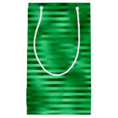 Folie met groene streep klein cadeauzakje (Voorkant)
