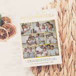 Folie met kerstcadeautjes 6 Foto Holiday Folie Feestdagenkaart<br><div class="desc">Voeg wat shine toe aan je kerstkaarten met echte gouden, zilveren of roos bladaluminium! Deze klassieke en tijdloze metallische stijl is zeker om een ander niveau aan uw kaarten toe te voegen. Het seizoen vieren met deze moderne en stijlvolle multifotorakaart van Cali Graphics! Dit eenvoudige ontwerp is voorzien van "vrolijke...</div>