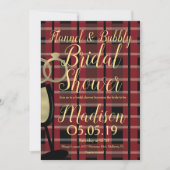 Folie met kerstflannel - Vrijgezellenfeest Kaart (Voorkant)