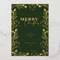 Folie met kerstgoudkalligrafie voor Merry Kerstmis