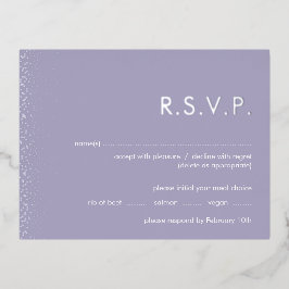 Folie met lavendel RSVP briefkaart