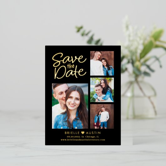 Folie met snoepje opslaan Briefkaart datum (Staand Voorkant)