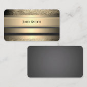 Folie Metal Black Gold Law Doctor Visitekaartjes (Voorkant / Achterkant)