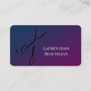 Folie Metal Black Gold Salon Hair Visitekaartjes