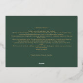 FOLIE Minimalistische Classic Feestdagen Green Thr (Achterkant)