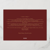 FOLIE Minimalistische Classic Feestdagen Rood Drie (Achterkant)