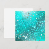 Folie Mint Turquoise Achtergrond Advieskaart (Voorkant / Achterkant)