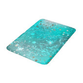 Folie Mint Turquoise Achtergrond Badmat (Gekanteld)