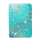 Folie Mint Turquoise Achtergrond Badmat (Voorkant Verticaal)