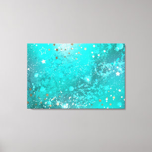 Folie Mint Turquoise Achtergrond Canvas Afdruk
