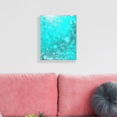 Folie Mint Turquoise Achtergrond Canvas Afdruk (Insitu (Woonkamer))