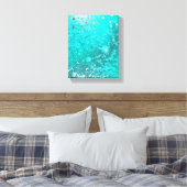 Folie Mint Turquoise Achtergrond Canvas Afdruk (Insitu (Slaapkamer))