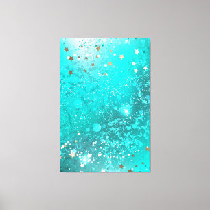 Folie Mint Turquoise Achtergrond Canvas Afdruk