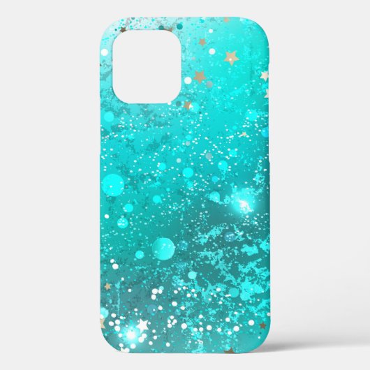 Folie Mint Turquoise Achtergrond Case-Mate iPhone Case (Achterkant)