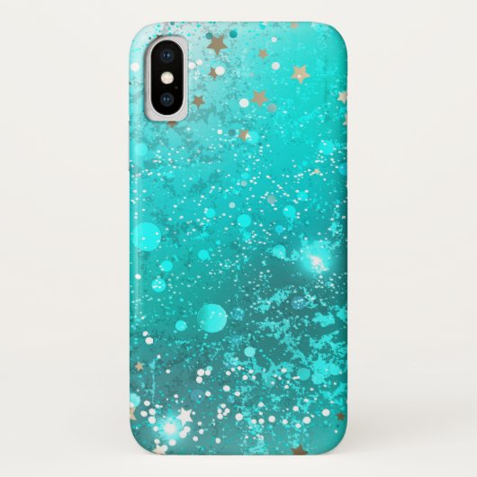 Folie Mint Turquoise Achtergrond Case-Mate iPhone Case (Achterkant)