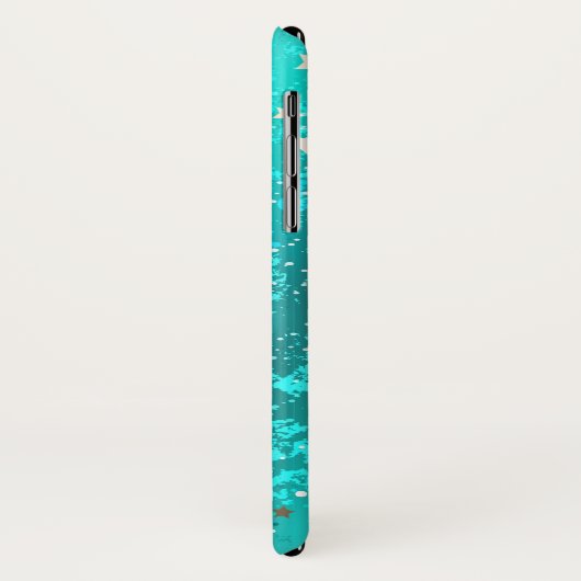 Folie Mint Turquoise Achtergrond Case-Mate iPhone Case (Achterkant/links)
