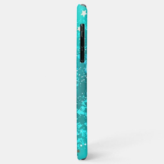 Folie Mint Turquoise Achtergrond Case-Mate iPhone Case (Achterkant/links)