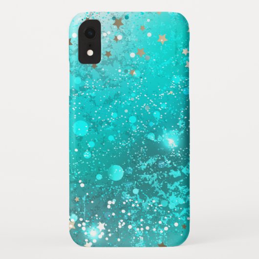 Folie Mint Turquoise Achtergrond Case-Mate iPhone Case (Achterkant)