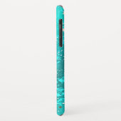 Folie Mint Turquoise Achtergrond Case-Mate iPhone Case (Achterkant/links)