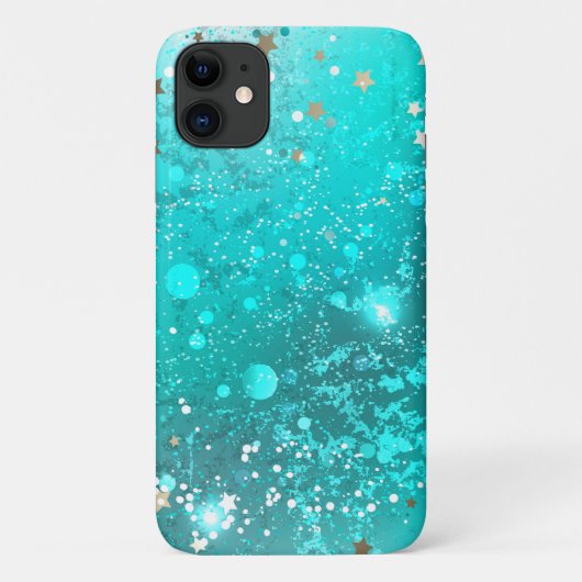 Folie Mint Turquoise Achtergrond Case-Mate iPhone Case (Achterkant)