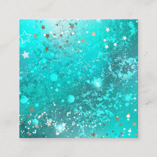 Folie Mint Turquoise Achtergrond Contactkaartje