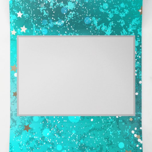 Folie Mint Turquoise Achtergrond Drieluik Programma (Binnenkant midden)