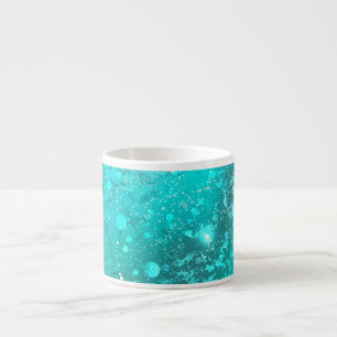 Folie Mint Turquoise Achtergrond Espresso Kop