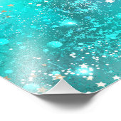Folie Mint Turquoise Achtergrond Foto Afdruk (Hoek)