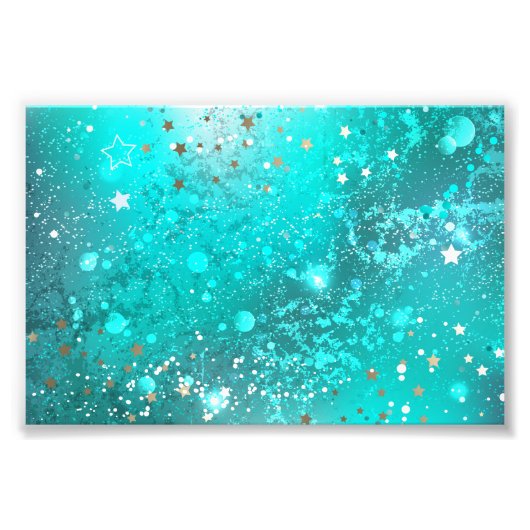 Folie Mint Turquoise Achtergrond Foto Afdruk (Voorkant)