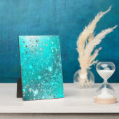 Folie Mint Turquoise Achtergrond Fotoplaat (Zijkant)