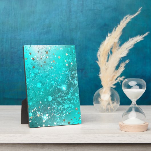 Folie Mint Turquoise Achtergrond Fotoplaat (Zijkant)