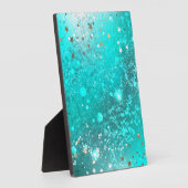 Folie Mint Turquoise Achtergrond Fotoplaat (Zijkant)