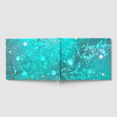 Folie Mint Turquoise Achtergrond Gastenboek (Volledig)