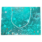 Folie Mint Turquoise Achtergrond Groot Cadeauzakje