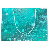 Folie Mint Turquoise Achtergrond Groot Cadeauzakje
