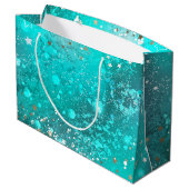 Folie Mint Turquoise Achtergrond Groot Cadeauzakje