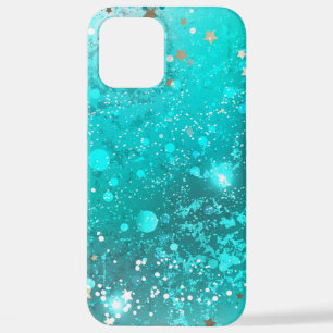 Folie Mint Turquoise Achtergrond iPhone 12 Pro Max Hoesje