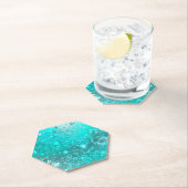 Folie Mint Turquoise Achtergrond Kartonnen Onderzetters (Insitu)