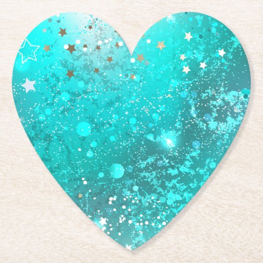 Folie Mint Turquoise Achtergrond Kartonnen Onderzetters (Voorkant)