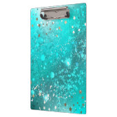 Folie Mint Turquoise Achtergrond Klembord (Links)