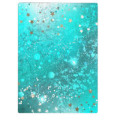 Folie Mint Turquoise Achtergrond Klembord (Achterkant)