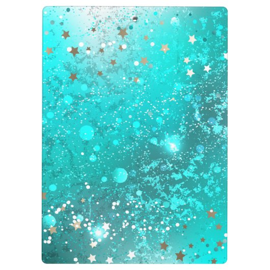 Folie Mint Turquoise Achtergrond Klembord (Achterkant)