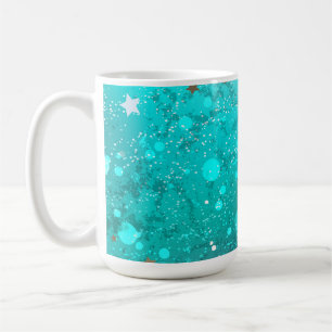 Folie Mint Turquoise Achtergrond Koffiemok