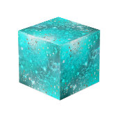 Folie Mint Turquoise Achtergrond Kubus (Achter hoekig)