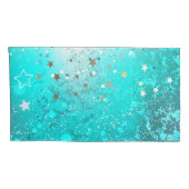 Folie Mint Turquoise Achtergrond Kussensloop (Achterkant-Rechts)