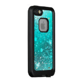 Folie Mint Turquoise Achtergrond LifeProof iPhone Hoesje (Achterkant / rechts)