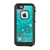 Folie Mint Turquoise Achtergrond LifeProof iPhone Hoesje (Achterkant)