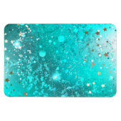 Folie Mint Turquoise Achtergrond Magneet (Horizontaal)